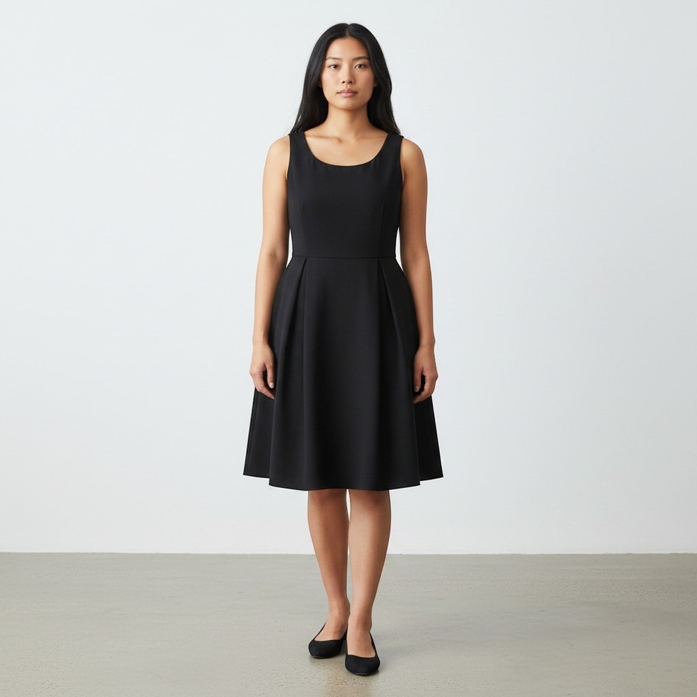 Torrid 2 NEW Square Neck Scuba Skater Dress Pockets Black Size 18/20 Sleeveless